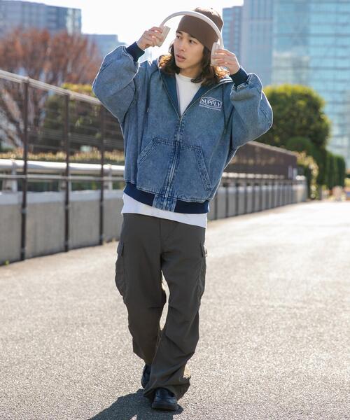 WEGO（ウィゴー）の「WEGO/フードブルゾン（ブルゾン・メンズ・ブラック系その他/ブラウン/スカイブルー/その他1・MEDIUM/LARGE）」の9枚目の写真