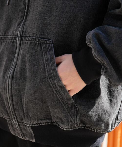 WEGO（ウィゴー）の「WEGO/フードブルゾン（ブルゾン・メンズ・ブラック系その他/ブラウン/スカイブルー/その他1・MEDIUM/LARGE）」の11枚目の写真