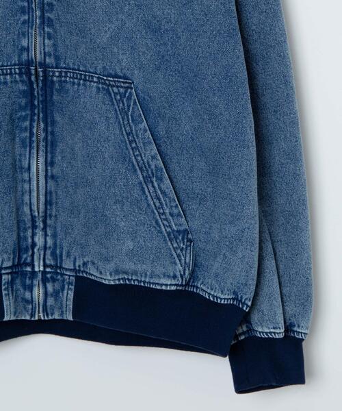 WEGO（ウィゴー）の「WEGO/フードブルゾン（ブルゾン・メンズ・ブラック系その他/ブラウン/スカイブルー/その他1・MEDIUM/LARGE）」の6枚目の写真