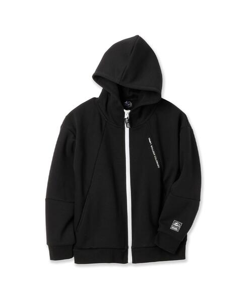 CAMP7(キャンプセブン)の「CAMP7(キャンプ7)【セットアップ対応】ロゴジップパーカー(パーカー・キッズ・ブラック/グレー・150/160/130/140/120)」の3枚目の写真