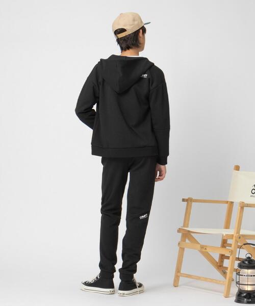CAMP7(キャンプセブン)の「CAMP7(キャンプ7)【セットアップ対応】ロゴジップパーカー(パーカー・キッズ・ブラック/グレー・150/160/130/140/120)」の5枚目の写真