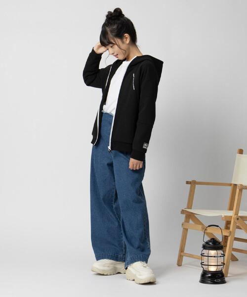 CAMP7(キャンプセブン)の「CAMP7(キャンプ7)【セットアップ対応】ロゴジップパーカー(パーカー・キッズ・ブラック/グレー・150/160/130/140/120)」の6枚目の写真