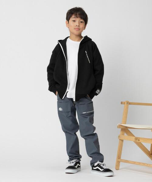 CAMP7(キャンプセブン)の「CAMP7(キャンプ7)【セットアップ対応】ロゴジップパーカー(パーカー・キッズ・ブラック/グレー・150/160/130/140/120)」の7枚目の写真
