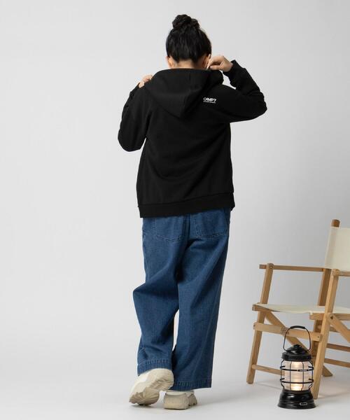CAMP7(キャンプセブン)の「CAMP7(キャンプ7)【セットアップ対応】ロゴジップパーカー(パーカー・キッズ・ブラック/グレー・150/160/130/140/120)」の10枚目の写真