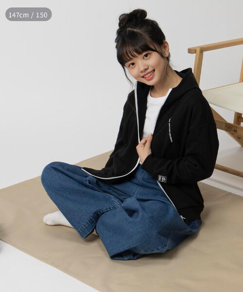 CAMP7(キャンプセブン)の「CAMP7(キャンプ7)【セットアップ対応】ロゴジップパーカー(パーカー・キッズ・ブラック/グレー・150/160/130/140/120)」の13枚目の写真