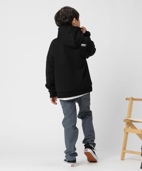 CAMP7(キャンプセブン)の「CAMP7(キャンプ7)【セットアップ対応】ロゴジップパーカー(パーカー・キッズ・ブラック/グレー・150/160/130/140/120)」の14枚目の写真
