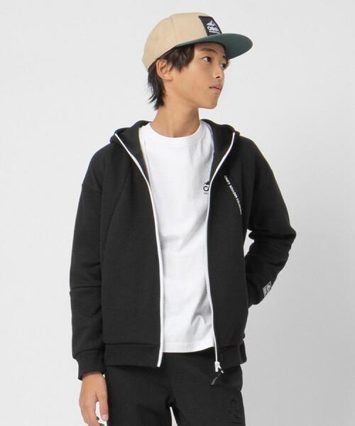 CAMP7(キャンプセブン)の「CAMP7(キャンプ7)【セットアップ対応】ロゴジップパーカー(パーカー・キッズ・ブラック/グレー・150/160/130/140/120)」の15枚目の写真