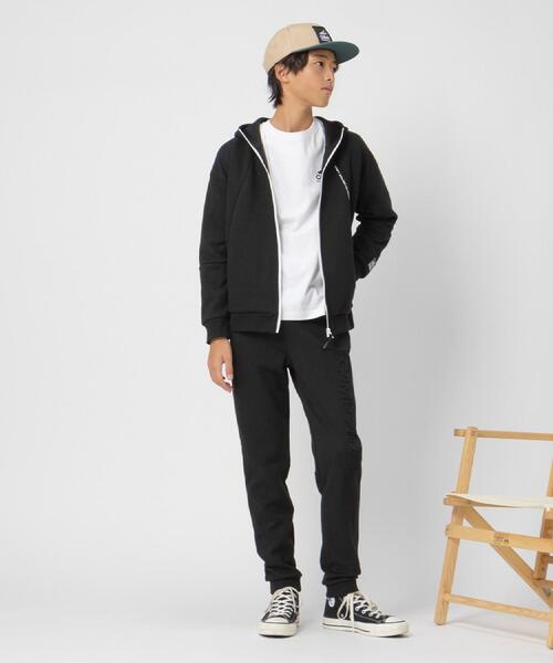 CAMP7(キャンプセブン)の「CAMP7(キャンプ7)【セットアップ対応】ロゴジップパーカー(パーカー・キッズ・ブラック/グレー・150/160/130/140/120)」の17枚目の写真