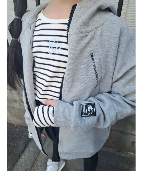 KCロゴ フード付きアウターウェア SEVEN2（セブンツー） ブルゾン アウター 「SEVEN2」キッズ中綿