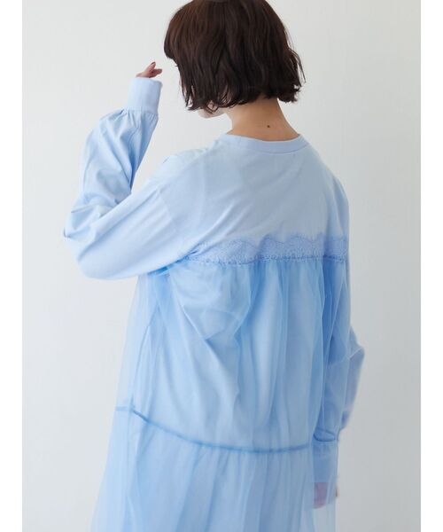 jouetie(ジュエティ)の「チュールレイヤードワンピース(ワンピース・レディース・ブラック/ブルー/オフホワイト・MEDIUM)」の16枚目の写真