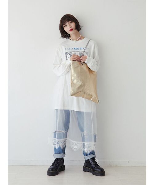 jouetie(ジュエティ)の「チュールレイヤードワンピース(ワンピース・レディース・ブラック/ブルー/オフホワイト・MEDIUM)」の20枚目の写真