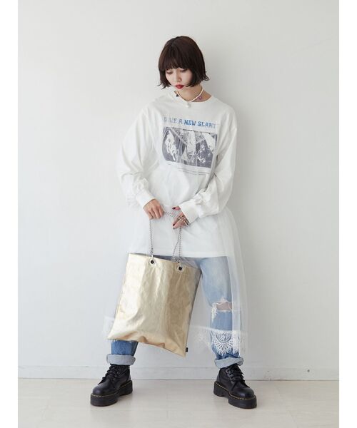 jouetie(ジュエティ)の「チュールレイヤードワンピース(ワンピース・レディース・ブラック/ブルー/オフホワイト・MEDIUM)」の21枚目の写真