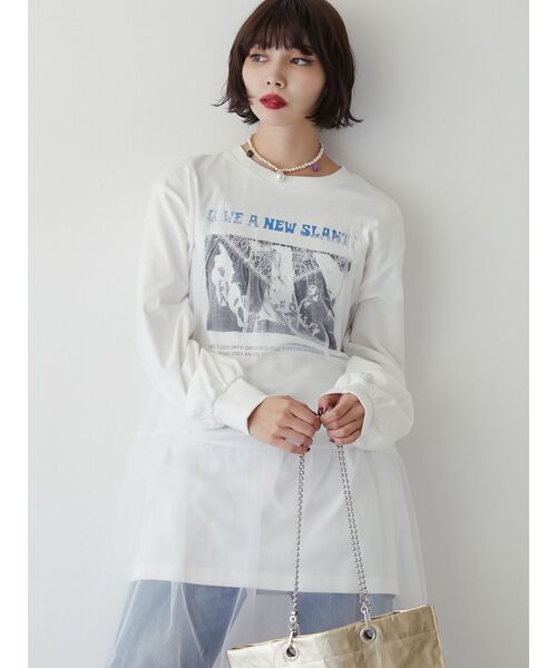 jouetie(ジュエティ)の「チュールレイヤードワンピース(ワンピース・レディース・ブラック/ブルー/オフホワイト・MEDIUM)」の22枚目の写真