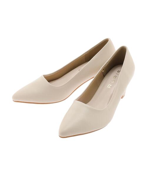 Green　Parks（グリーンパークス）の「RUPIS.クッションパンプス（パンプス・レディース・ブラック/アイボリー・S/M/L/XL/XS）」の2枚目の写真