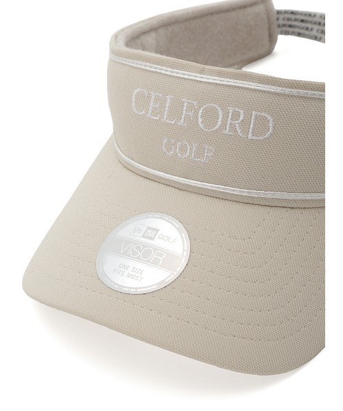 CELFORD（セルフォード）の「【CELFORDGOLF】ＮＥＷＥＲＡコラボサンバイザー（ハット・レディース・ホワイト/ベージュ・FREE）」の4枚目の写真