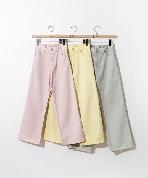 flower（フラワー）の「サニーバギーパンツ（デニムパンツ・レディース・ミント/イエロー/ピンク・S/M）」の9枚目の写真