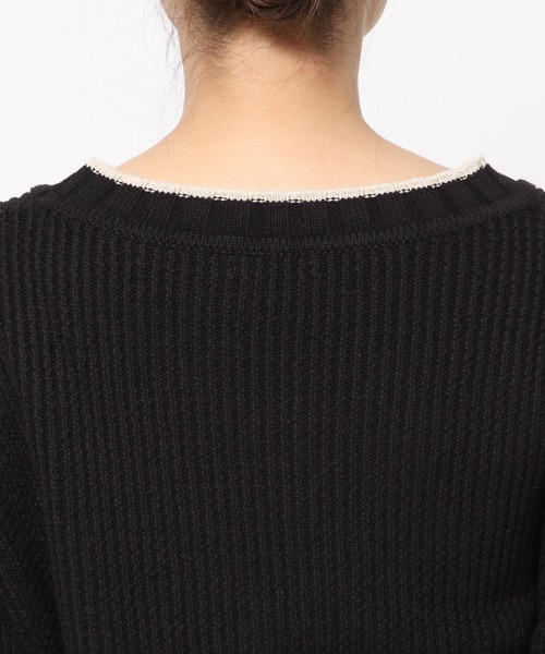 LOWRYS FARM(ローリーズファーム)の「ハイショクショートカーディガンLS 971142(カーディガン/ボレロ・レディース・カーキ/アイボリー/ブラック/オフホワイト・FREE)」の9枚目の写真