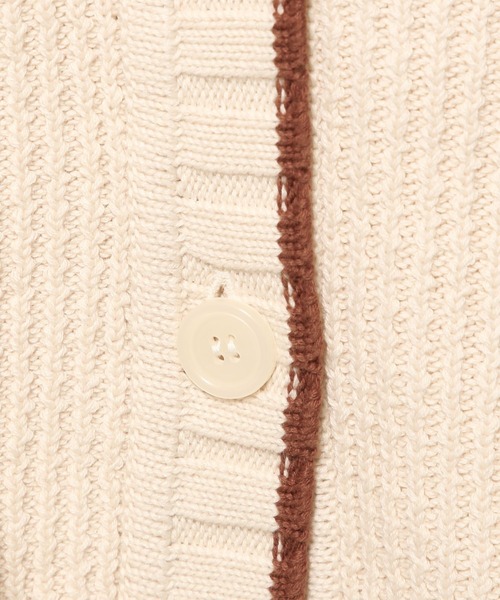 LOWRYS FARM(ローリーズファーム)の「ハイショクショートカーディガンLS 971142(カーディガン/ボレロ・レディース・カーキ/アイボリー/ブラック/オフホワイト・FREE)」の5枚目の写真