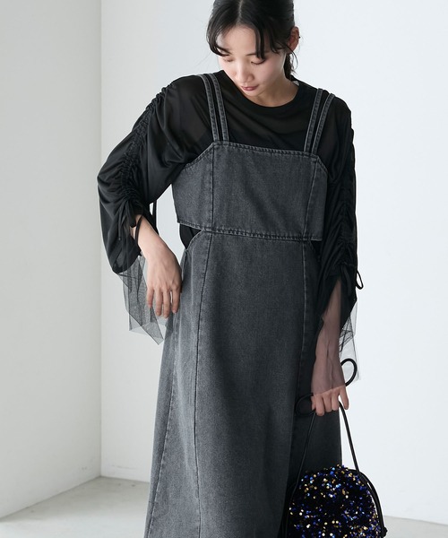 forksy.(フォルクシー)の「【forksy.】シアードロストスリーブルーズロンT(Tシャツ/カットソー・レディース・ブラック/ブルーグレー/アイボリー・FREE)」の17枚目の写真