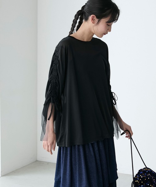 forksy.(フォルクシー)の「【forksy.】シアードロストスリーブルーズロンT(Tシャツ/カットソー・レディース・ブラック/ブルーグレー/アイボリー・FREE)」の20枚目の写真