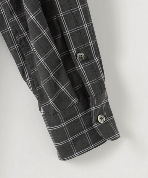 Steven Alan(スティーブンアラン)の「<Steven Alan>タイプライター チェック スタンドカラー ワンピース(シャツワンピース・レディース・ライトグレー/ダークグレー・M/S)」の11枚目の写真