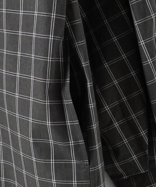 Steven Alan(スティーブンアラン)の「<Steven Alan>タイプライター チェック スタンドカラー ワンピース(シャツワンピース・レディース・ライトグレー/ダークグレー・M/S)」の13枚目の写真