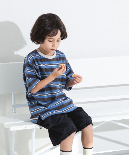 pairmanon（ペアマノン）の「【リンクコーデ】アソート ビッグシルエット 半袖Tシャツ（Tシャツ/カットソー・キッズ・ブルー系その他/グリーン系その他/グリーン系その他2/パープル/ホワイト/ピンク/ベージュ系その他/ベージュ系その他2/ライトグリーン/ホワイト系その他/パープル系その他/ブラック/ライトピンク/ピンク系その他/ライトベージュ/オリーブ/ライトブルー/ブラック系その他2/ブラック系その他/ブルー・110/100/120/130/140/150/80/90）」の15枚目の写真