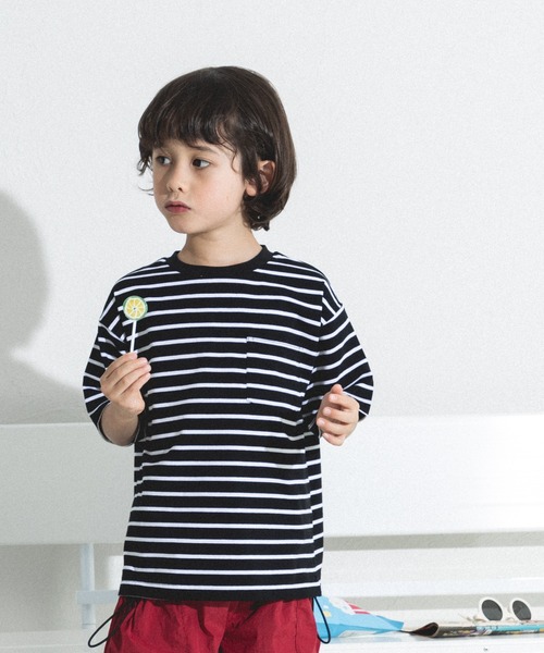 pairmanon（ペアマノン）の「【リンクコーデ】アソート ビッグシルエット 半袖Tシャツ（Tシャツ/カットソー・キッズ・ブルー系その他/グリーン系その他/グリーン系その他2/パープル/ホワイト/ピンク/ベージュ系その他/ベージュ系その他2/ライトグリーン/ホワイト系その他/パープル系その他/ブラック/ライトピンク/ピンク系その他/ライトベージュ/オリーブ/ライトブルー/ブラック系その他2/ブラック系その他/ブルー・110/100/120/130/140/150/80/90）」の5枚目の写真