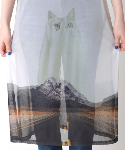 Three Four Time（ｽﾘｰﾌｫｰﾀｲﾑ）の「obakeCATチュールレイヤードワンピース（ワンピース・レディース・アニマル・FREE）」の14枚目の写真