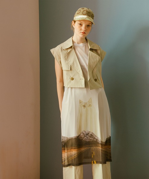 Three Four Time（ｽﾘｰﾌｫｰﾀｲﾑ）の「obakeCATチュールレイヤードワンピース（ワンピース・レディース・アニマル・FREE）」の7枚目の写真