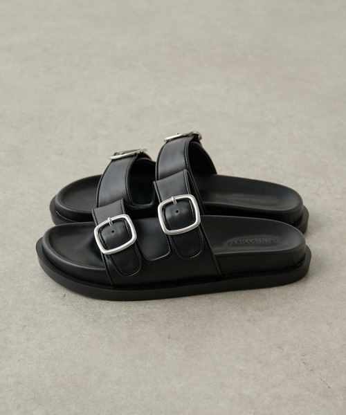 PAPILLONNER(パピヨネ)の「ベルテッドサンダル(サンダル・レディース・オフホワイト/ブラック・38/37/36)」の7枚目の写真