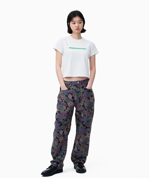 【THISISNEVERTHAT】グラフィティティーペールライム T-Logo W Tee（Tシャツ/カットソー）｜thisisneverthat