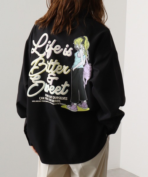 A.T,C in the attic homme(エーティーシーインジアティックオム)の「ATC in the attic homme キャラクター&ガールズビックシャツ(シャツ/ブラウス・メンズ・ホワイト系1/ベージュ系1/ホワイト/ブラック系1/ベージュ系/ブラック・M/L)」の4枚目の写真