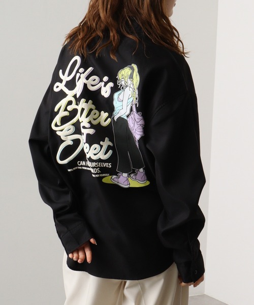 A.T,C in the attic homme(エーティーシーインジアティックオム)の「ATC in the attic homme キャラクター&ガールズビックシャツ(シャツ/ブラウス・メンズ・ホワイト系1/ベージュ系1/ホワイト/ブラック系1/ベージュ系/ブラック・M/L)」の8枚目の写真