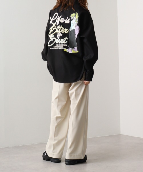 A.T,C in the attic homme(エーティーシーインジアティックオム)の「ATC in the attic homme キャラクター&ガールズビックシャツ(シャツ/ブラウス・メンズ・ホワイト系1/ベージュ系1/ホワイト/ブラック系1/ベージュ系/ブラック・M/L)」の11枚目の写真