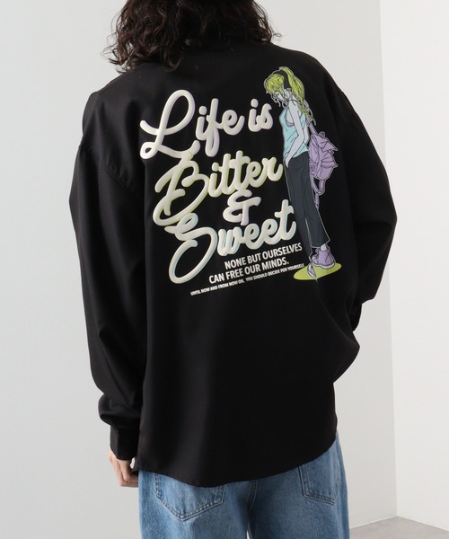 A.T,C in the attic homme(エーティーシーインジアティックオム)の「ATC in the attic homme キャラクター&ガールズビックシャツ(シャツ/ブラウス・メンズ・ホワイト系1/ベージュ系1/ホワイト/ブラック系1/ベージュ系/ブラック・M/L)」の14枚目の写真