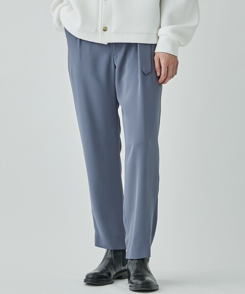 CULLNI（クルニ）の「STUDIOUS別注TAPERD PANTS（スラックス・メンズ・ダークグレー/ネイビー/グレイッシュベージュ・1/2）」の3枚目の写真