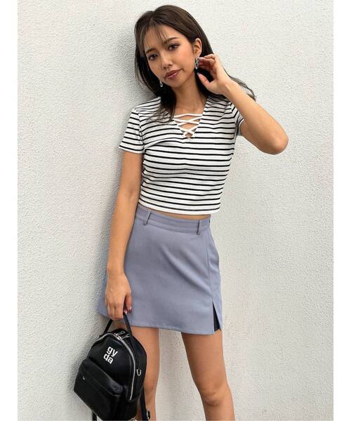 GYDA（ジェイダ）の「Square gyda embroidery4WAYミニリュック（バックパック/リュック・レディース・オフホワイト/ブラック・FREE）」の11枚目の写真