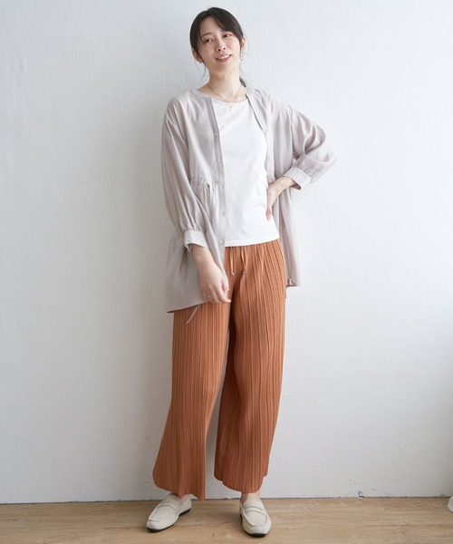 ikka(イッカ)の「【接触冷感/UVカット】コットンUSAアビガイルタンクトップ(タンクトップ・レディース・オフホワイト/ブラック/ライトグレー・S/M/L)」の5枚目の写真