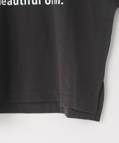 LOWRYS FARM（ローリーズファーム）の「アソートロゴＴプリントＳＳ　111997（Tシャツ/カットソー・キッズ・オフホワイト/チャコールグレー/グレー/ホワイト・110cm/150cm/140cm/130cm/120cm）」の12枚目の写真