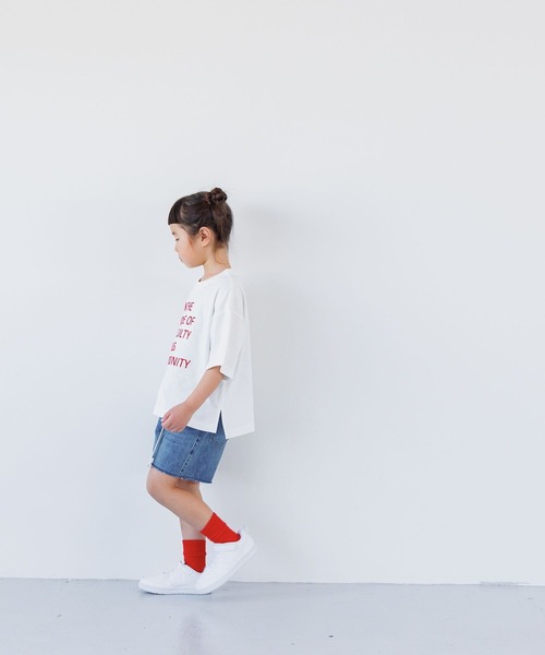 LOWRYS FARM（ローリーズファーム）の「アソートロゴＴプリントＳＳ　111997（Tシャツ/カットソー・キッズ・オフホワイト/チャコールグレー/グレー/ホワイト・110cm/150cm/140cm/130cm/120cm）」の15枚目の写真