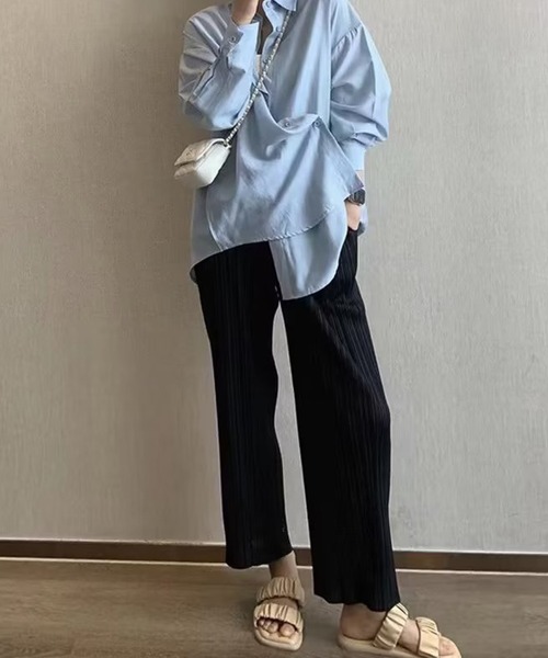 aimoha（アイモハ）の「プリーツクロスイージーパンツ フリーカット（その他パンツ・レディース・グリーン/グレー/ブラック・SMALL/MEDIUM/LARGE）」の19枚目の写真