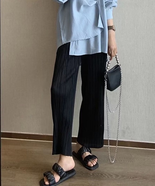 aimoha（アイモハ）の「プリーツクロスイージーパンツ フリーカット（その他パンツ・レディース・グリーン/グレー/ブラック・SMALL/MEDIUM/LARGE）」の20枚目の写真