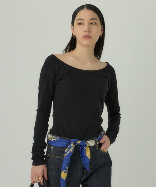 Chaos(カオス)の「Chaos(カオス)/◆WHY NOT NOW◆ニュートンロングTシャツ(Tシャツ/カットソー・レディース・モカ/ブラック/ホワイト・FREE)」の3枚目の写真