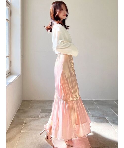 RESEXXY（リゼクシー）の「メタリックギャザーマーメイドスカート（スカート・レディース・ゴールド/シルバー・FREE）」の19枚目の写真