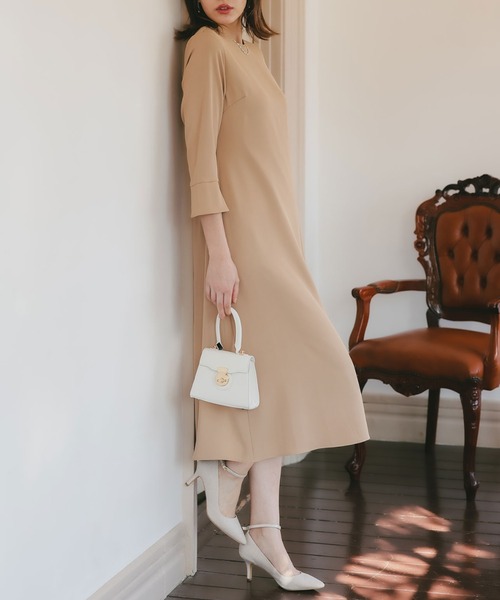 セール】フレアスリーブAラインワンピース（ドレス）｜Dorry Doll