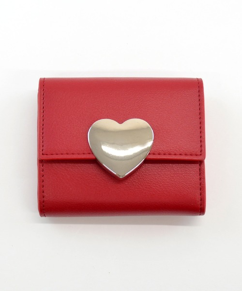 三つ折り財布 ボックスコイン 3つ折り ミニ財布 ハート ケイシー（財布