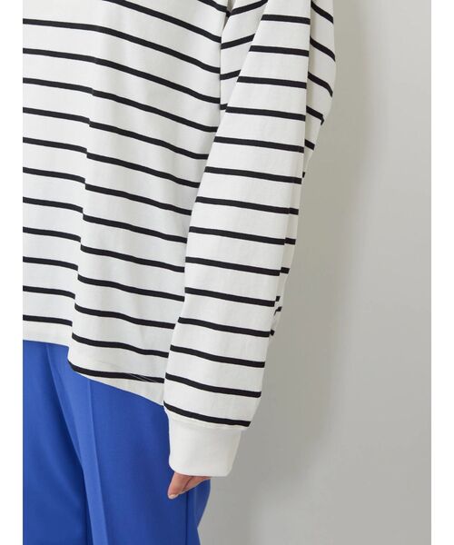 AMERICAN HOLIC(アメリカンホリック)の「ドルマンコクーンカットプルオーバー①(Tシャツ/カットソー・レディース・その他7/ブルー/オフホワイト/ブラック・M/L)」の12枚目の写真