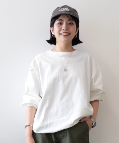AMERICAN HOLIC(アメリカンホリック)の「ドルマンコクーンカットプルオーバー①(Tシャツ/カットソー・レディース・その他7/ブルー/オフホワイト/ブラック・M/L)」の7枚目の写真