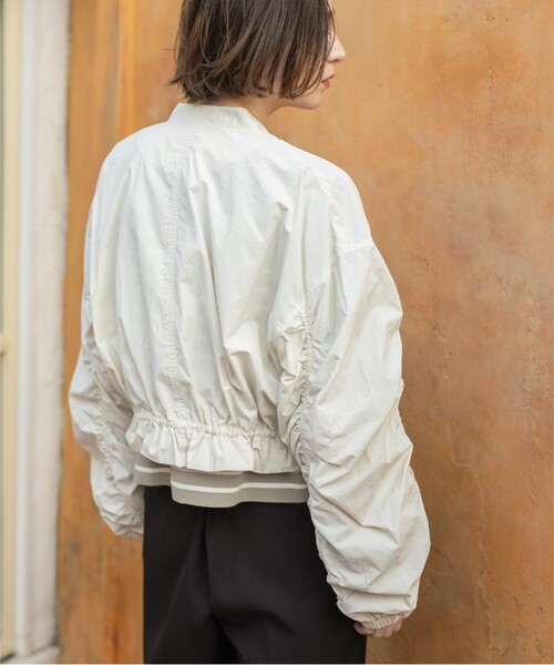 OPAQUE.CLIP（オペークドットクリップ）の「◆≪VERY掲載≫ナイロンシャーリングブルゾン【洗濯機洗い可】（ブルゾン・レディース・オフホワイト/ブラック・36/38）」の10枚目の写真